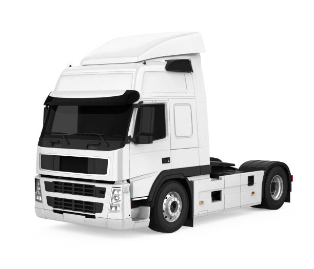 istock European Semi Truck Isolated 1184643233