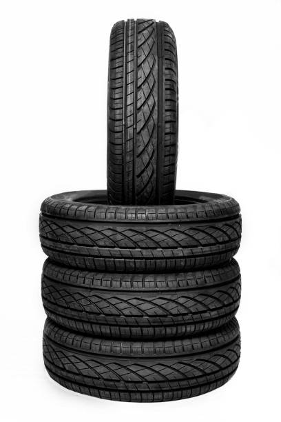 istock Rubber tire covers, car wheel repair 1184649617