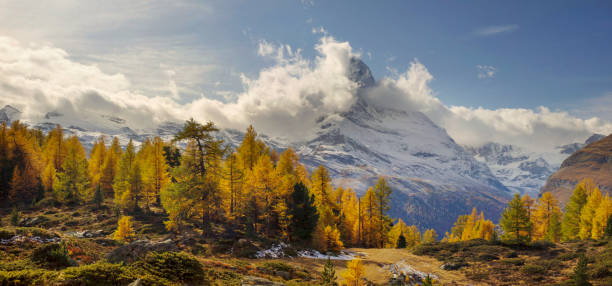 istock Matterhorn and Autumn 1184653850