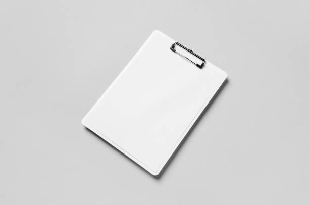 istock White clipboard mockup with a blank paper. 1184655176