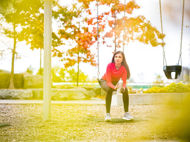 istock Fitness in city park 1184655963