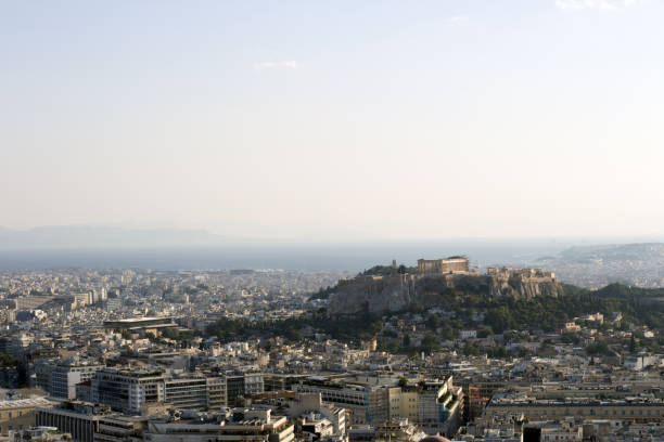 istock Panoramic view of Athens, Greece. Parthenon in background. 1184655997