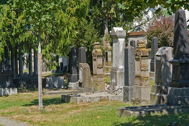 istock sunny illuminated jewish graveyard detail 118465763