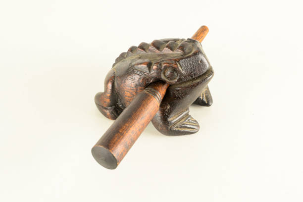 istock Oriental wooden frog musical instrument 1184659552