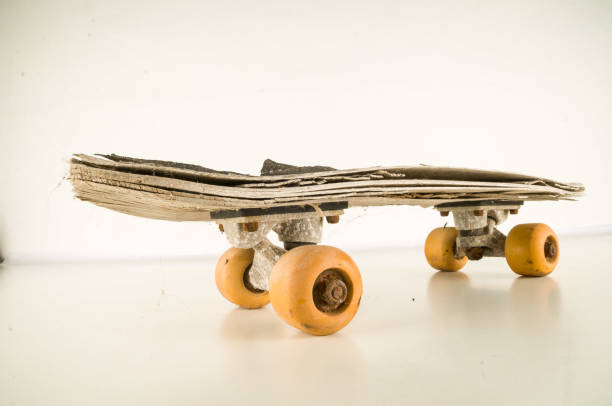 istock Vintage Style Concued Skateboard 1184659888
