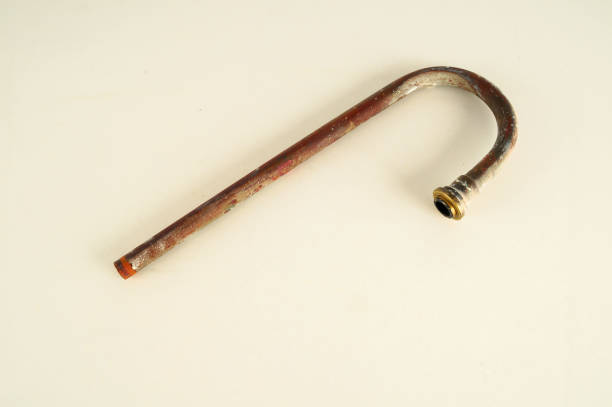 istock Close-up of copper tube 1184659911