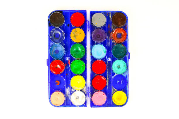 istock Simple watercolour paints palette 1184660094