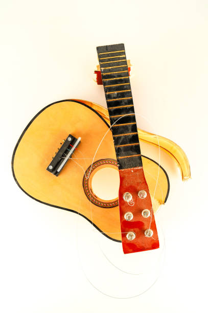 istock Close-up of borken classic guitar 1184660165