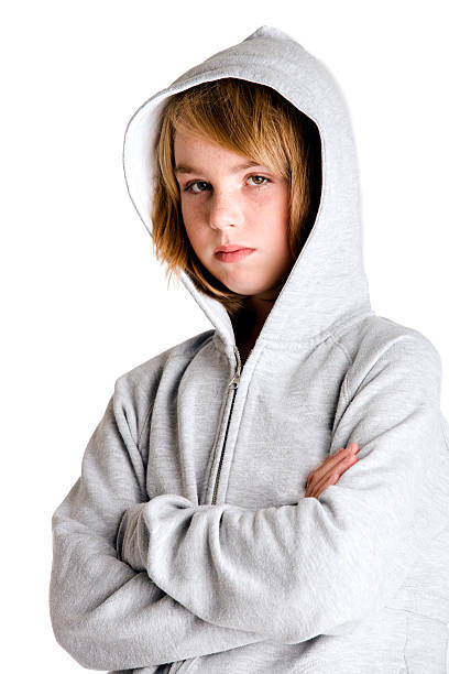 istock Looking little angry in my hooded sweater 118466118