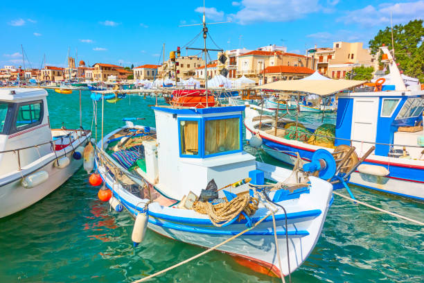 istock Picturesque fshing boats 1184666267