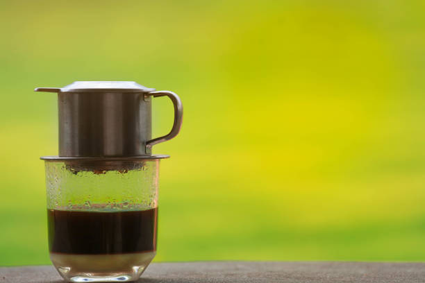istock Drip Black Coffee in Vietnamese style 1184670652