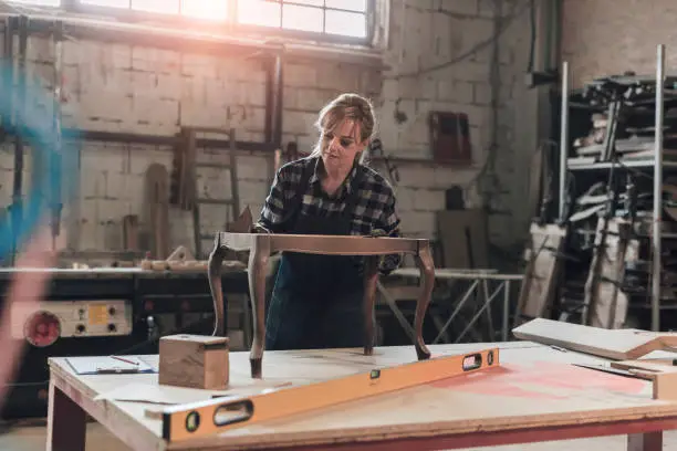 Photo of Female Carpenter Worker