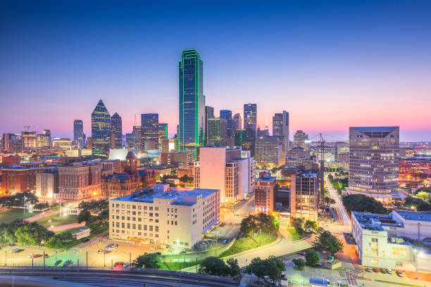 istock Dallas, Texas, USA Skyline at twilight 1184677901