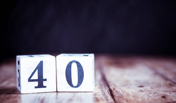 istock Number 40, forty, four and zero - date, anniversary, birthday 1184694929