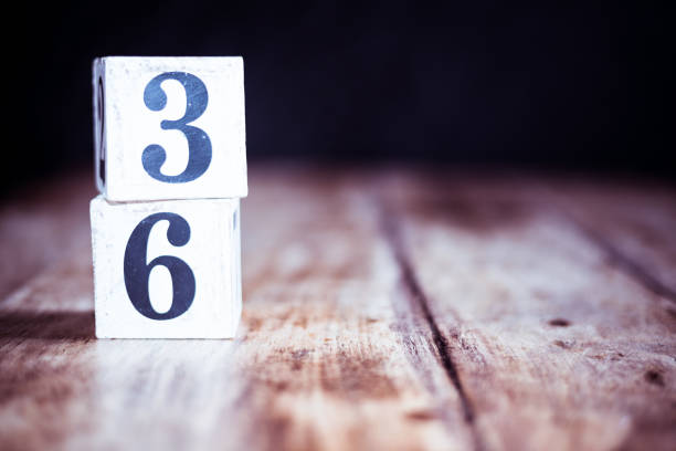 istock Number 36, thirty six, three and six - date, anniversary, birthday 1184695655