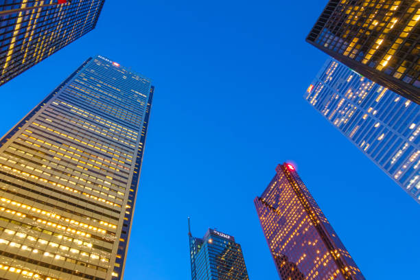 istock Skyscraper office buildings in Financial District Toronto Ontario Canada 1184696925