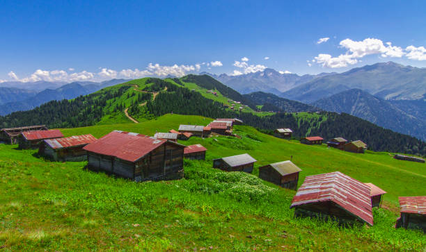 türkei karadeniz sal und pokut plateau - plateau stock-fotos und bilder