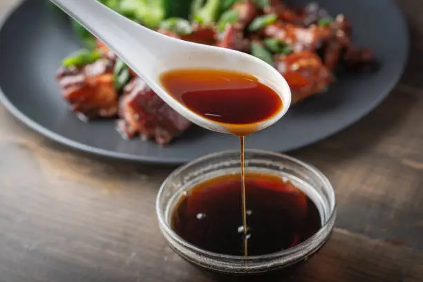 teriyaki sauce image with chicken and broccoli