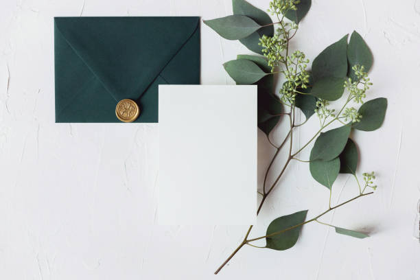 istock Wedding Stationery Card Envelope Styled Stock Photography Mockup 1184708478
