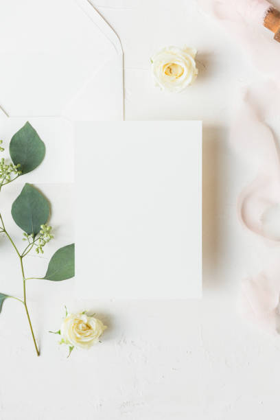 istock Wedding Stationery Card Envelope Styled Stock Photography Mockup 1184708594
