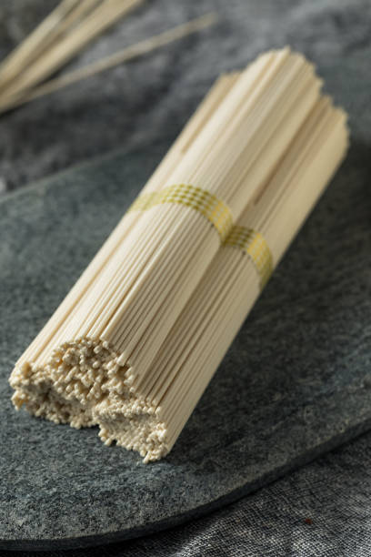 istock Organic Dry White Ramen Noodles 1184708978