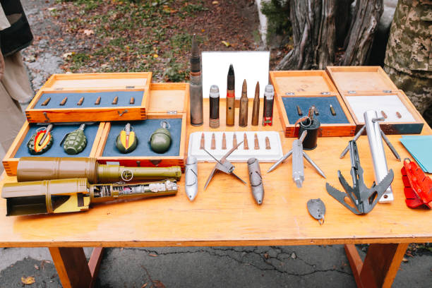istock Hand grenades and arrow cartridges 1184711092