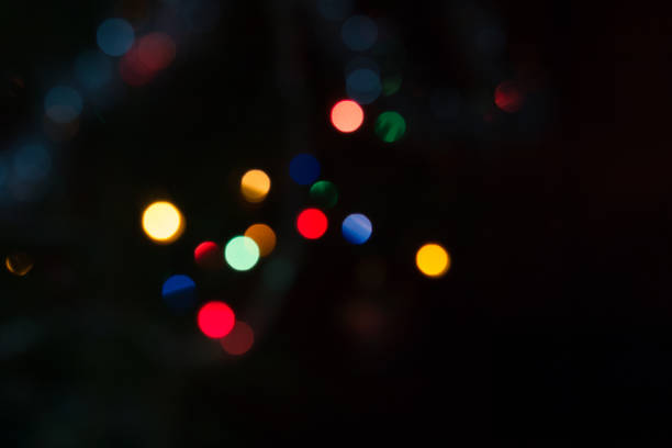 christmas lights stock photo