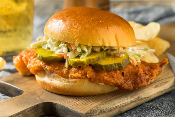 Photo of Homemade Nashville Hot Fish Sandwich