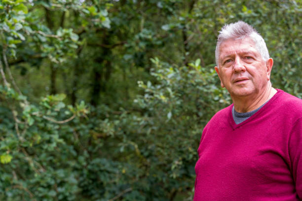 istock Active senior man in countryside portrait 1184714012