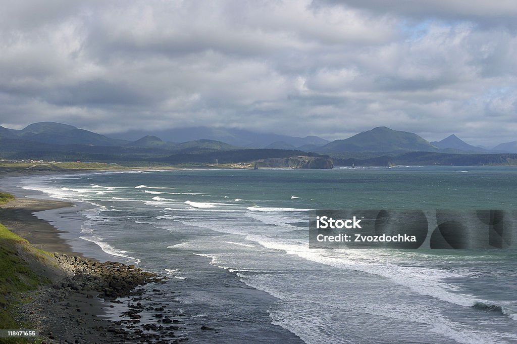 island Kunashir  Beach Stock Photo