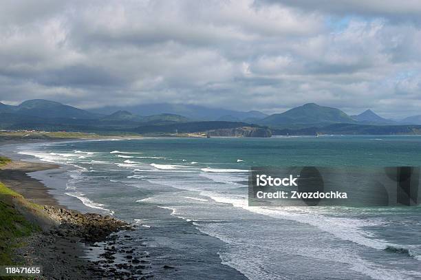 Island Kunashir Stock Photo - Download Image Now - Beach, Blue, Breaking Wave