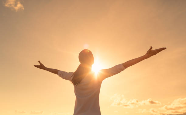 istock Woman feeling free 1184718544