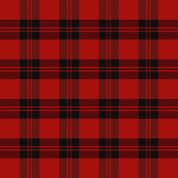istock Christmas and new year tartan plaid. Scottish pattern in black, red and white cage. Scottish cage. Traditional Scottish checkered background. Seamless fabric texture. Vector illustration 1184724777