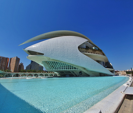wide-angle view of the Valencia opera house