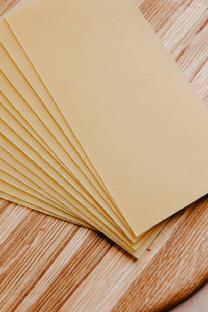 istock Lasagna sheets, durum wheat pasta on a wooden surface. 1184730951