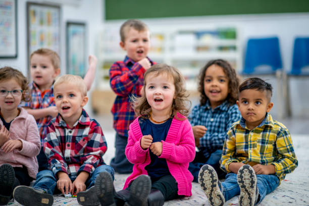istock Multi-Ethnic Preschool Sing-Along Time stock photo 1184733817