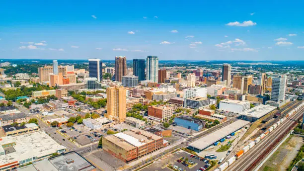 Photo of Birmingham Alabama  AL Downtown Skyline Aerial