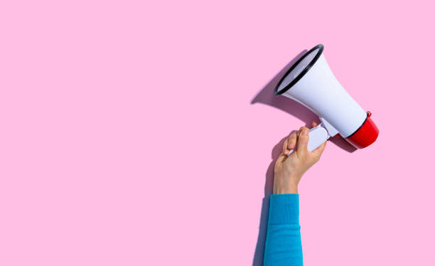 istock Person holding a megaphone 1184747451