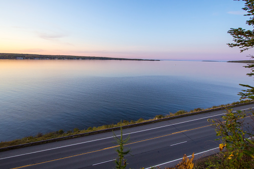 Keweenaw Bay on the coast of Lake Superior in the Upper Peninsula of Michigan.