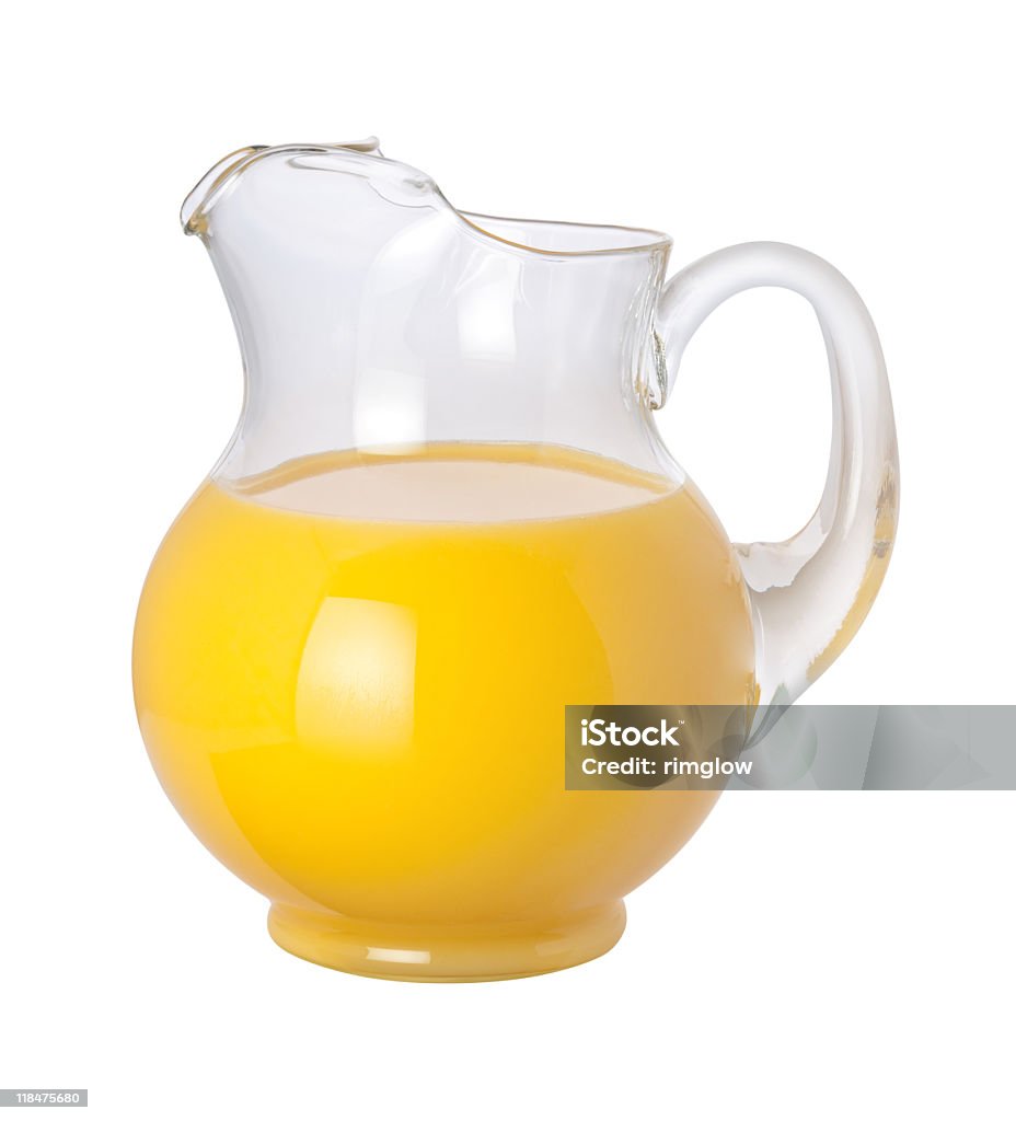 Jarra de suco de laranja, com Traçado de Recorte - Foto de stock de Alimentação Saudável royalty-free