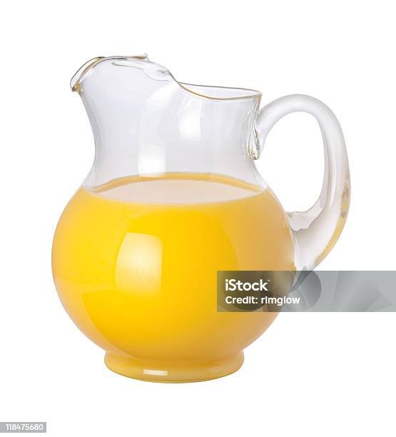 Foto de Jarra De Suco De Laranja Com Traçado De Recorte e mais fotos de stock de Alimentação Saudável - Alimentação Saudável, Amarelo, Bebida