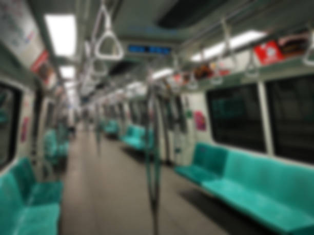 Asian Singapore Transportation with no people blur background