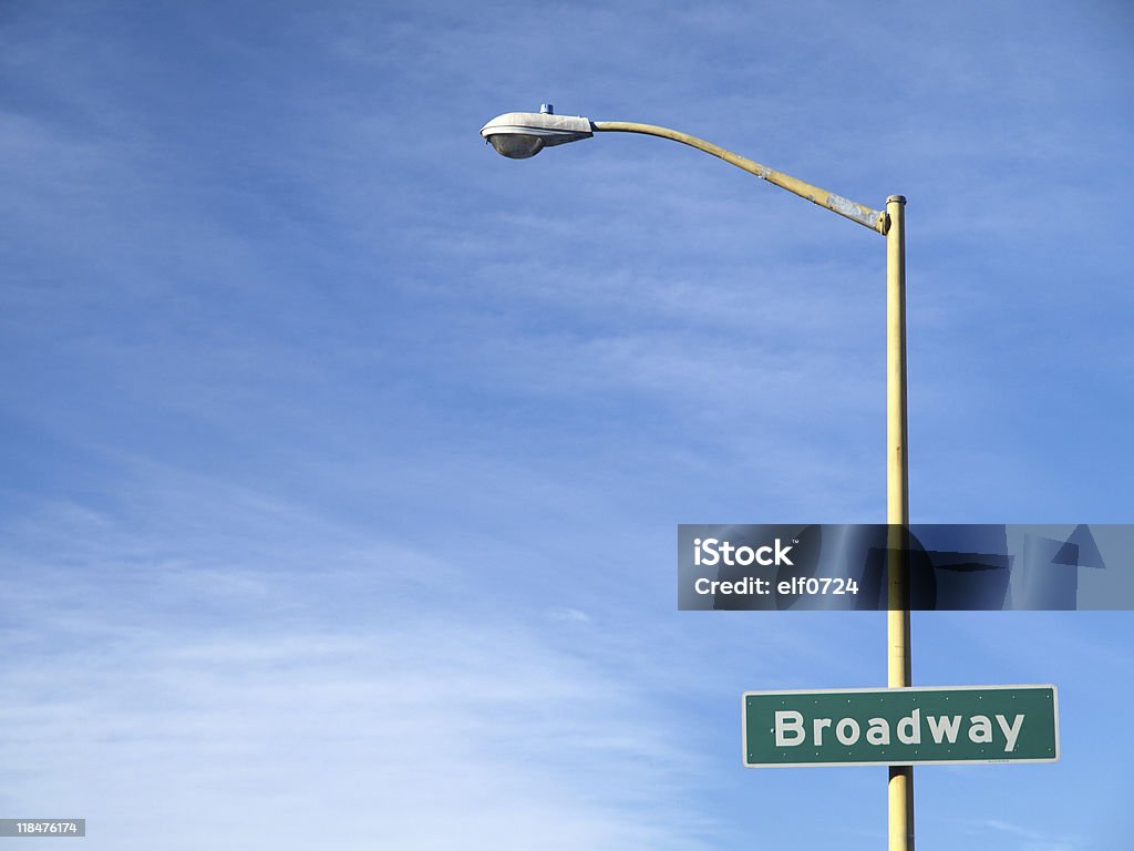 Broadway señal de nombre de calle - Foto de stock de Actuación - Representación libre de derechos