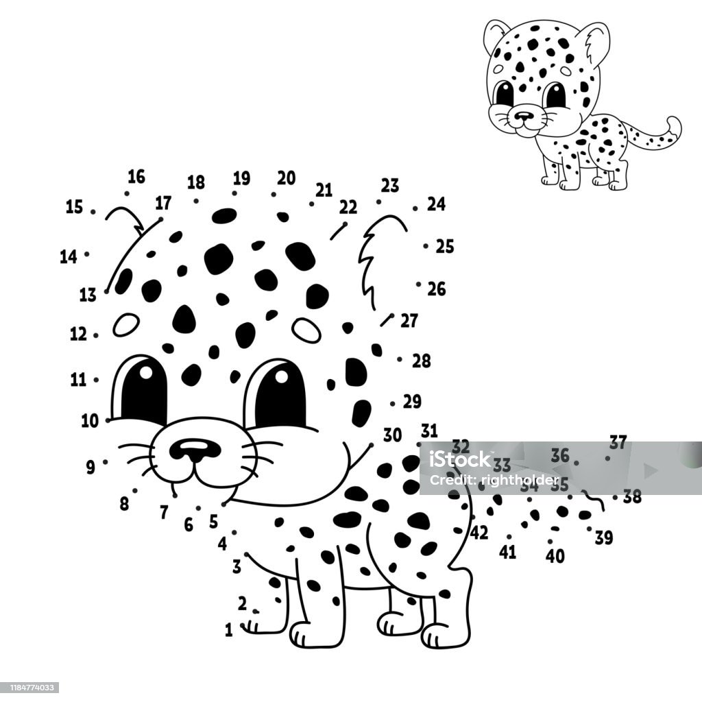 Dot To Dot Draw A Line Handwriting Practice Learning Numbers For Kids  Education Developing Worksheet Activity Coloring Page Funny Game Isolated  Vector Illustration Cartoon Style With Answer Stock Illustration - Download  Image