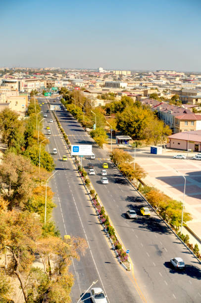 istock Bolo Hauz and Bukhara from above 1184783174