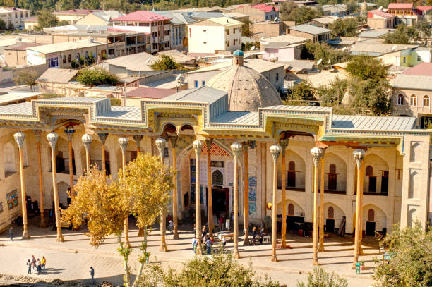 istock Bolo Hauz and Bukhara from above 1184783214