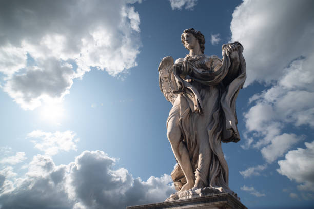 istock Statues on the bridge of St. Angel. 1184785040