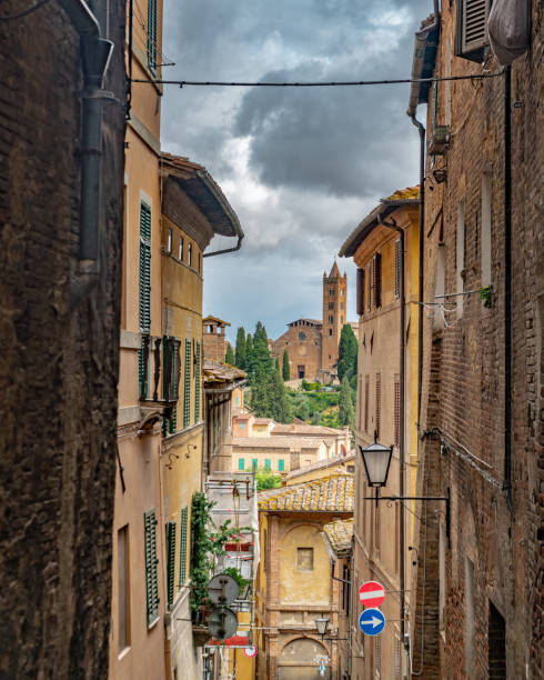 istock Old buildings in Siena Italy 1184788727