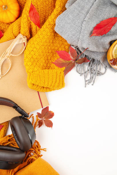 istock Comfort warm clothers for the cold weather flat lay 1184793425