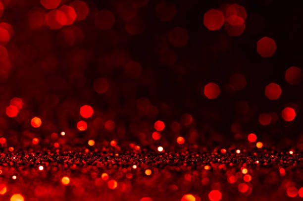 Soft image abstract bokeh yellow,gold,red with light background.Red,maroon,black color night light elegance,smooth backdrop,artwork design for new year,Christmas sparkling glittering or special day.